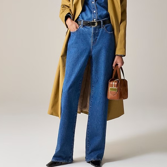 NWT 2025 J. Crew ‘96 Low Rise Slim Wide Leg Jeans Size 31P - Picture 1 of 13